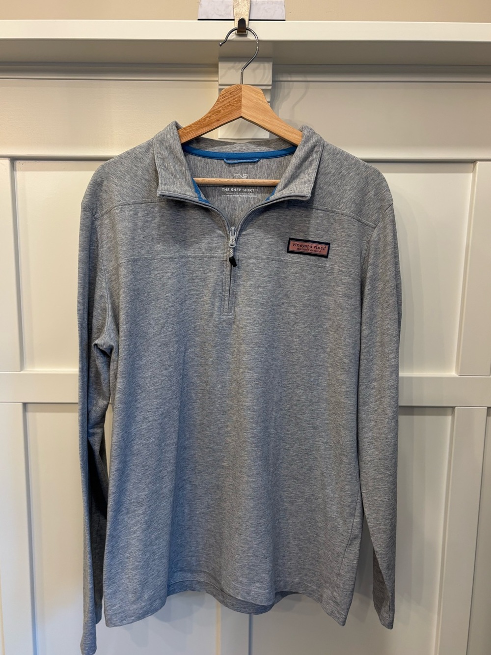 Vineyard Vines Men's Quarter-Zip Pullover Shep Shirt Heather Grey TPC Sawgrass